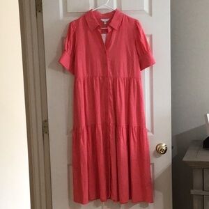 Crown and Ivy pink long dress NWT